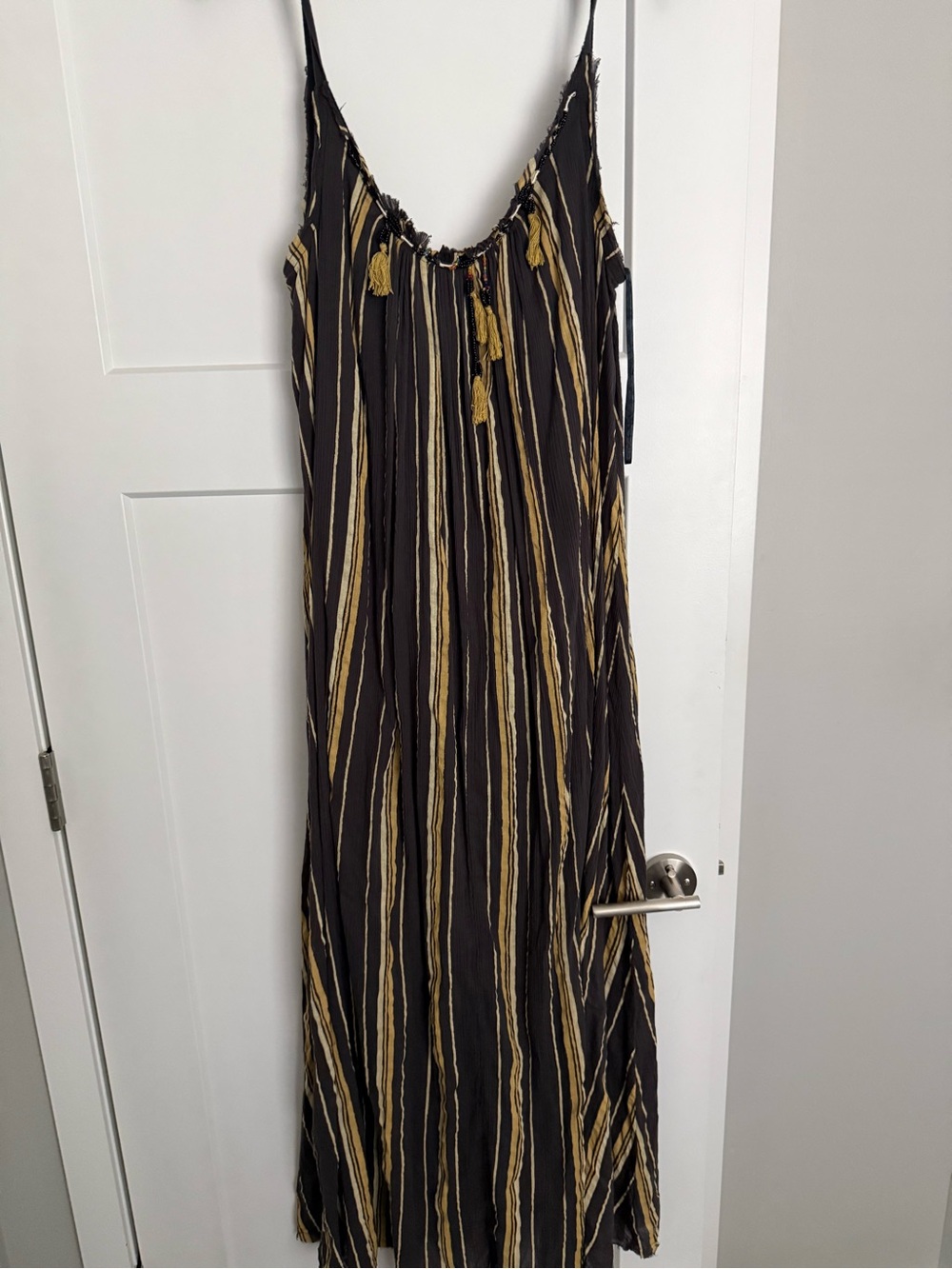 Free people, Bohemian, black gold dress - Picture 3 of 5